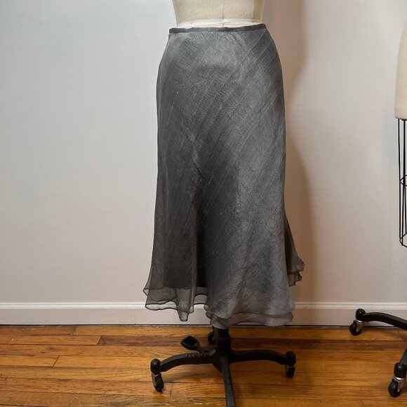 RALPH LAUREN GREY A-LINE SKIRT, SIZE 6 - Picture 1 of 7
